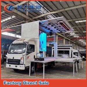 <span class=keywords><strong>Camion</strong></span> hydraulique mené mobile d'étape de Roadshow d'étape de HOWO 4x2 de haute qualité - Product Image 2