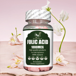 OEM ODM Suplemento de Salud Ácido Fólico Orgánico Gomitas de Fertilidad Suplementos Vitamina B Complejo Gomitas de Ácido Fólico - Product Image 3