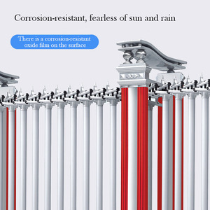 Sang Trọng Thông Minh Tự Động Trượt Rèn Sắt Cửa Với Chống Va Chạm Hệ Thống Có Thể Thu Vào Cho Phòng Tập Thể Dục Bên Ngoài Chính Trang Trí - Product Image 4