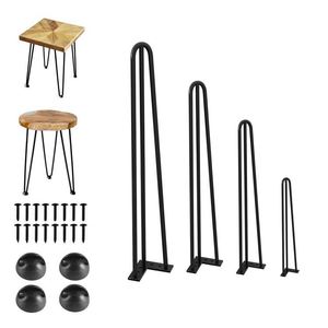 Patas de Metal para Mesa de Centro de Alta Calidad, Patas de Horquilla de 3 Varillas y 16 Pulgadas - Product Image 1