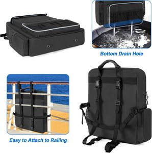 Organiseurs et rangements pour bateaux, <span class=keywords><strong>sac</strong></span> de transport pour siège arrière de <span class=keywords><strong>bateau</strong></span> avec poignée en caoutchouc et ceinture dorsale réglable - Product Image 3