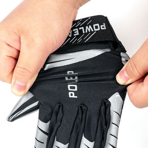 Guantes de fútbol americano para entrenamiento, guantes de cuero personalizados, de dedo completo, deportivos, novedad - Product Image 2