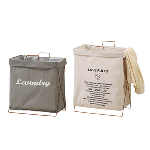 Cestas de lavandería múltiples Cesto de lavandería para el hogar Cestas de lavandería plegables <span class=keywords><strong>Ropa</strong></span> sucia con marco de acero - Product Image 3