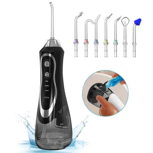 Handheld Nieuwe Zwarte Lucht Water Schoonmaken Tand Tanden Cleaner Essentie Tandheelkundige Machine Hygiëne Bleken Oral Care Water Monddouche