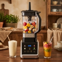 Licuadora 3 en 1, Máquina Licuadora de 1500W, Licuadora de Alta Resistencia, Procesador de Alimentos y Exprimidor, Máquina para Hacer Helados para la Cocina