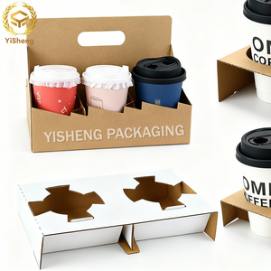 <span class=keywords><strong>Portabicchieri</strong></span> in Cartone Ondulato Riciclabile per Bevande da <span class=keywords><strong>Asporto</strong></span>, Portabevande Ecologico - Product Image 4