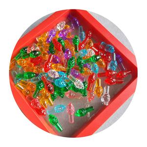 Lumières de remplacement pour arbre de Noël en céramique Ensemble de lumières de Noël en plastique Multi Colors Olive Pentagram Shaped Christmas Bulbs Color - Product Image 2