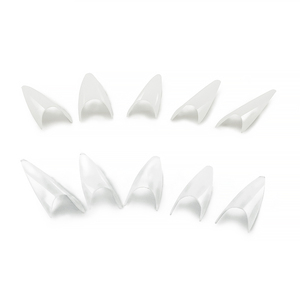 Faux ongles français en plastique avec strass, forme stiletto longue, demi-couverture, pour extension d'ongles en gel acrylique - Product Image 1