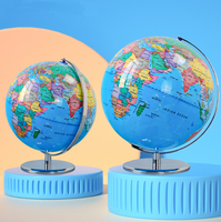 Mapa del Mundo Geográfico Tridimensional 3D de 20/25 cm, Globo Giratorio, Decoración para el Hogar y la Oficina, Regalo para Niños, Venta al por Mayor