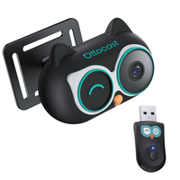 Adaptateur Bluetooth CarPlay portable Ottocast avec caméra embarquée et surveillance des animaux de compagnie sur les sièges arrière, garantie 1 an, modèle CA520