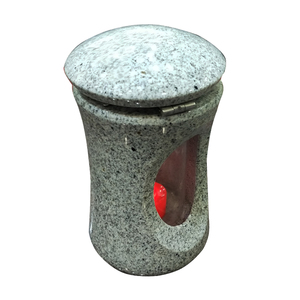 Lampes solaires en pierre de tombe en granit naturel personnalisé européen et lampe commémorative commémorative à vendre - Product Image 1