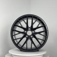 Jantes en alliage de voiture personnalisées en gros, 21 pouces, PCD 5x130, noir brillant, jantes sport, ET69, CB 71.56 pour Porsche Cayenne SUV