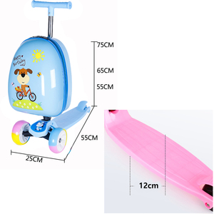 <span class=keywords><strong>Valise</strong></span> Scooter 2-en-1 16 Pouces pour Enfants, Bagage à Roulettes Porteur pour Garçons, <span class=keywords><strong>Valise</strong></span> Cabine Enfant à Conduire - Product Image 4