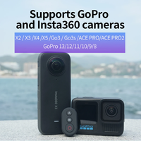 Convient aux caméras de sport Insta360 et GoPro Télécommande Bluetooth 360 X2 X3 X4 X5 GO3 Ace Pro GoPro9 10 11 12 13