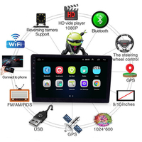Autoradio universel 10 pouces avec écran tactile, 1/16 2/32 3/32 4/64 6/128 Go, autoradio Android Auto, GPS, système multimédia pour voiture