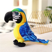 Jouets en peluche personnalisés fabriqués en usine pour animaux: oiseaux en peluche, poupées grenouilles, paons, perroquets. Pour les articles de cadeau de zoo et de compagnon de jeu.