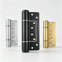 Charnière de porte invisible à fermeture amortie, amortisseur hydraulique, charnière de porte à ressort en alliage d'aluminium à fermeture automatique