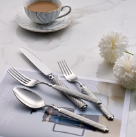 Service de Couverts de Cuisine Luxe en Acier Inoxydable – Couteau, Cuillère, Fourchette, Vaisselle de Table Élégante, Coffret Cadeau