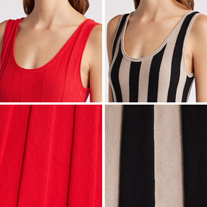 Produttore di Maglieria, Abito Estivo Personalizzato Senza Maniche con Collo all'Americana per Donne, Vestito in Maglia di Qualità - Product Image 6