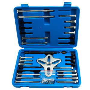 Steering Wheel Puller Tool Kit Steel 1/2 In Hexagon <b>Socket</b> Car Repair Auto Disassembly Tools With Extension Bar Hard Case - Product Image 1