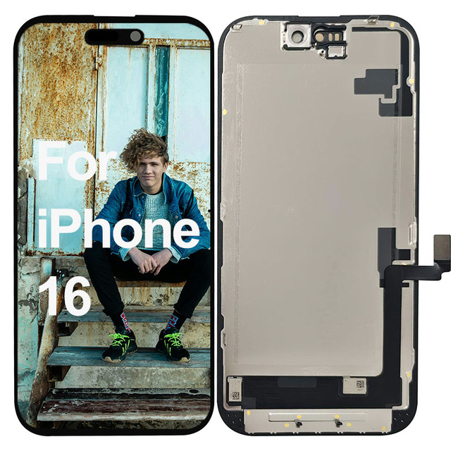 Factory Supply LCD Display for iPhone 16 6.1-Inch Mobile Phone with Large Production Capacity and Fast Shipment Support