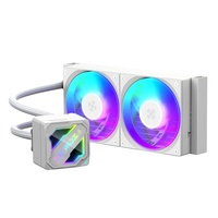 Nouveau refroidisseur liquide AIO ARGB blanc pour ordinateur, 240 mm, dissipateur thermique pour processeur, refroidisseur d'eau pour processeur, radiateur de refroidissement pour PC, LGA115X/1200/1700/1851AMD