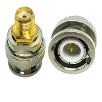 Conector Adaptador de Latón de Fábrica, Macho SMA a Macho BNC, Compatible con Cámaras RF SDI HD-SDI CCTV para Conectores