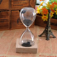 Timer Jam Pasir 5 10 15 30 45 Menit, Set Timer Kaca, Pasir Warna-Warni Custom, Aksesoris Rumah, Jam Pasir untuk Dekorasi Rumah