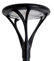 Lumière industrielle IP65 étanche à haute efficacité 2400lm avec contrôle PWM 15w Lumière solaire pour poteau de jardin