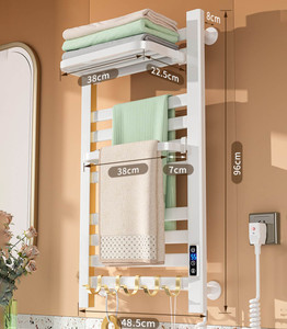 Vendita calda intelligente termostatica asta di asciugatura intelligente porta asciugamani <span class=keywords><strong>bagno</strong></span> termosifone scaldasalviette elettrico riscaldato - Product Image 1