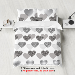 Juego de Ropa de Cama de Fibra Química, Diseño Estampado, Transpirable, Duradero y Ecológico, Venta al Por Mayor de Fábrica (3 Piezas, Fundas de Almohada) - Product Image 1