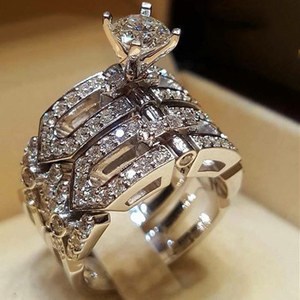 Openwork Matching Rings for Women Fashion Couple Finger Jewelry Daily Wear <b>Gift</b> - Product Image 1