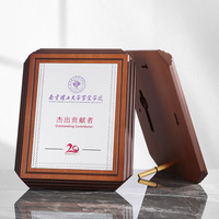 Plaque de licence en bois personnalisée HBL, plaque métallique gravée, plaque de certification d'autorisation en bois pour récompense de partenaire commercial