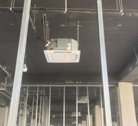Unité de ventilation à effet de ventilo-convecteur ultra-mince pour eau réfrigérée, terminal CVC pour montage au plafond dans les hôtels et bureaux