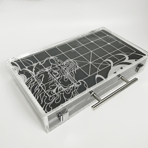 Échiquier Acrylique Pliable Logo Laser Jeu d'échecs Acrylique Boîte Portable Jeu <span class=keywords><strong>de</strong></span> <span class=keywords><strong>Société</strong></span> Acrylique - Product Image 1