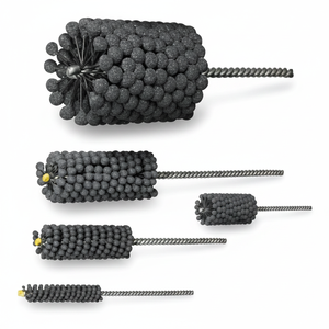 Brosse de <span class=keywords><strong>rodage</strong></span> industrielle flexible en carbure de silicium pour le polissage interne des tuyaux et le débavurage des trous (Brosse de <span class=keywords><strong>rodage</strong></span> sphérique) - Product Image 1