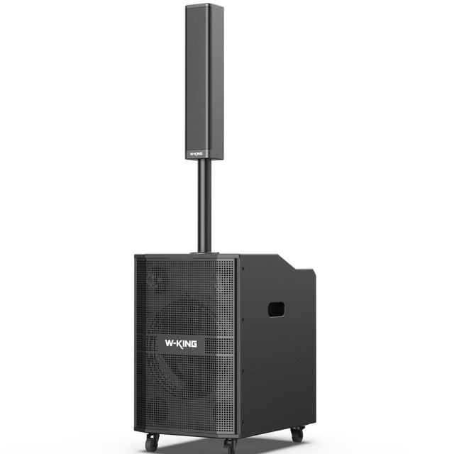 W-King K30 Portable Line Array Column PA DJ System Outdoor Stage Event  Speaker Trolley Boomboxes with Subwoofers