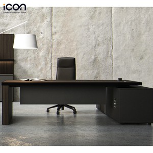 4-Person <strong>Team</strong> Workstation <strong>Desk</strong>, MFC Wood Manager Table for Commercial Studio Project - Product Image 6