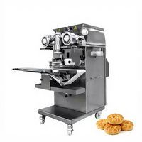 Machine de production de biscuits fourrés à double couleur continue, à double couche de pâte et garniture au chocolat pour boulangerie