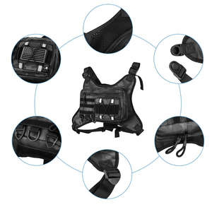 حقيبة صدر تكتيكية للرجال بشعار مخصص، حقيبة صدر رياضية خارجية مقاومة للماء من البوليستر للرجال والنساء - Product Image 5