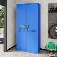 Armoire à outils en acier robuste à double porte, avec panneau perforé et tiroirs verrouillables, pour atelier automobile – Vente directe usine OEM