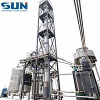 Équipement de distillation continue d'éthanol, tour de récupération d'alcool avec condenseur pour le recyclage de solvants industriels