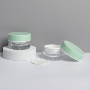 Petits contenants en plastique vides avec couvercles colorés, mini pots cosmétiques pour liquides, poudres, crèmes, lotions pour les soins de la peau - Product Image 3