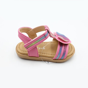 Sandali per neonate estate scarpe basse da principessa per neonati con suola in gomma morbida in pelle PU per scarpe da primo camminatore per bambini piccoli - Product Image 4