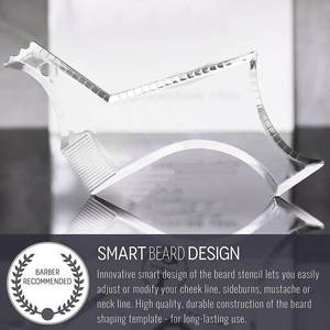 Herramienta de Moldeado de Barba de Plástico TEUM para Comercio Electrónico Transfronterizo, Diseño Transparente JT011, 20cm+, Artículo Popular - Product Image 2