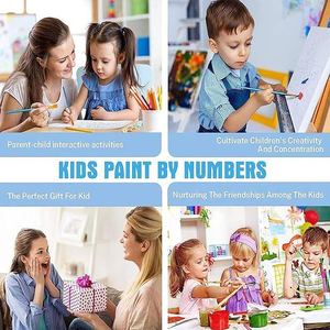 Kits de pintura acrílica para adultos <span class=keywords><strong>por</strong></span> números sobre lienzo, pintura al óleo de <span class=keywords><strong>acuarela</strong></span> <span class=keywords><strong>por</strong></span> número para adultos - Product Image 4