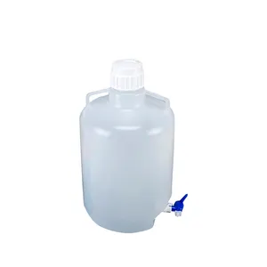 Professional Laboratory Supplier Carboy 10L Storage Barrel Polypropylene HDPE Round Pipe With Handle