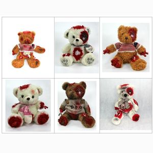 Ours en peluche <span class=keywords><strong>Zombie</strong></span> effrayant et sanglant blanc de Halloween de Party City, en coton, très vendu - Product Image 4