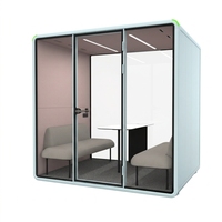 Cabine de travail insonorisée haute densité pour bureau intérieur, absorption acoustique, espace d'isolation privé