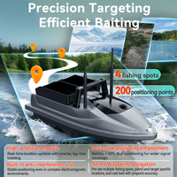 Bateau de pêche télécommandé V600 Pro Sonar Fish Finder avec GPS, pilote automatique, contrôle sans fil, détection de terrain de pêche à 500 m, bateau GPS